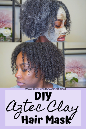 DIY Aztec Clay Hair Mask Pin